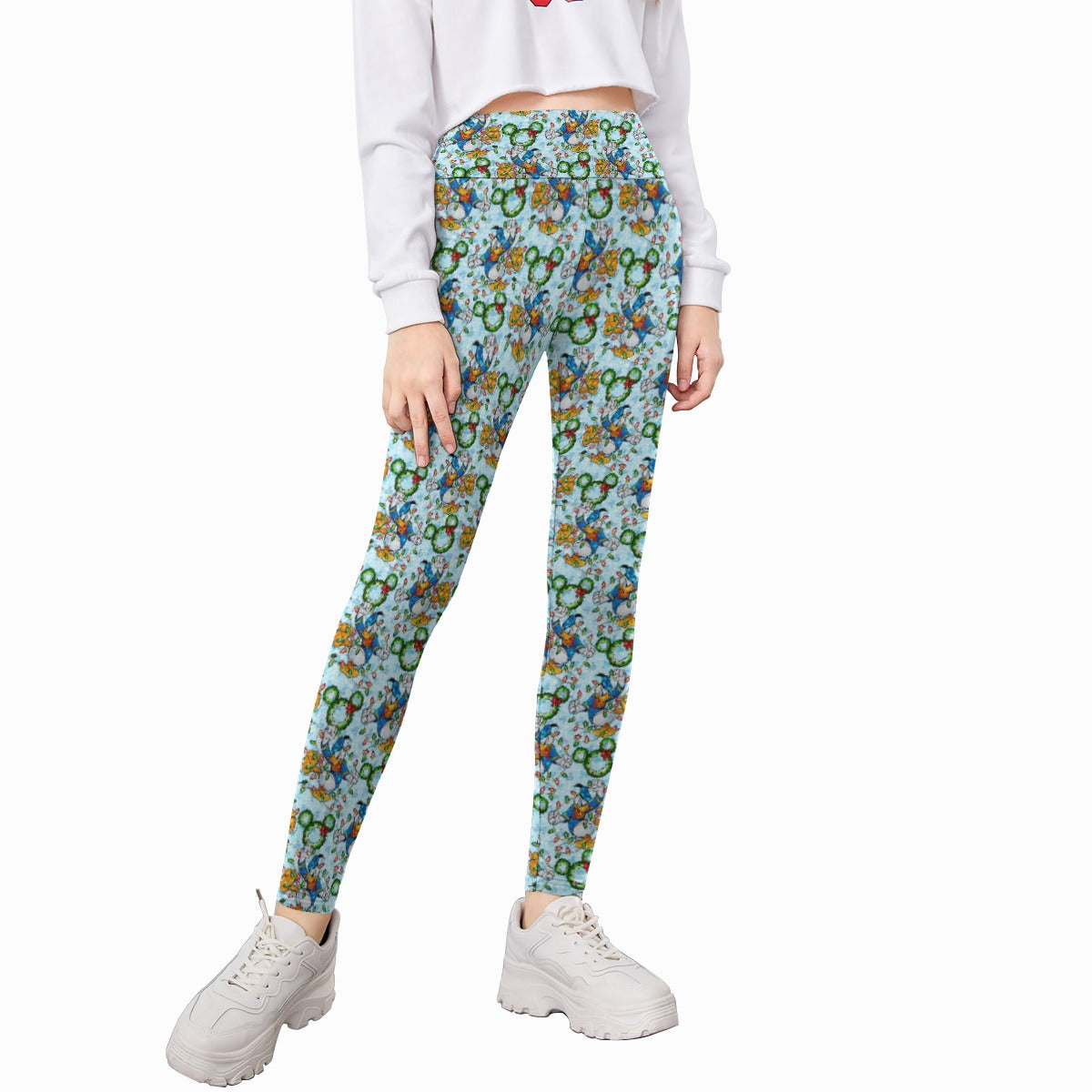 Duck’s Holiday Lights Tangle - Kid's Leggings