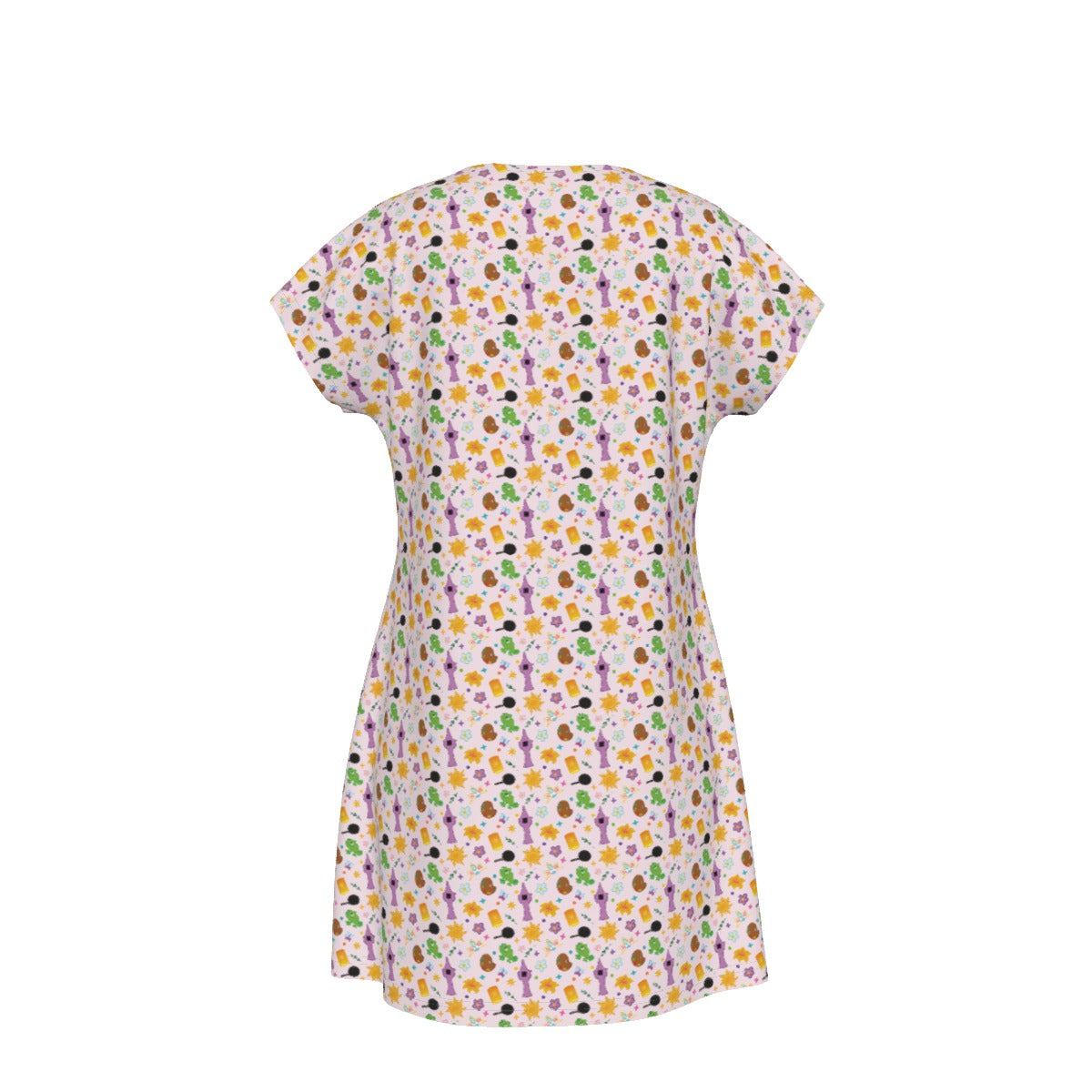 Long Hair Princess Icons - Women's T-Shirt Dress