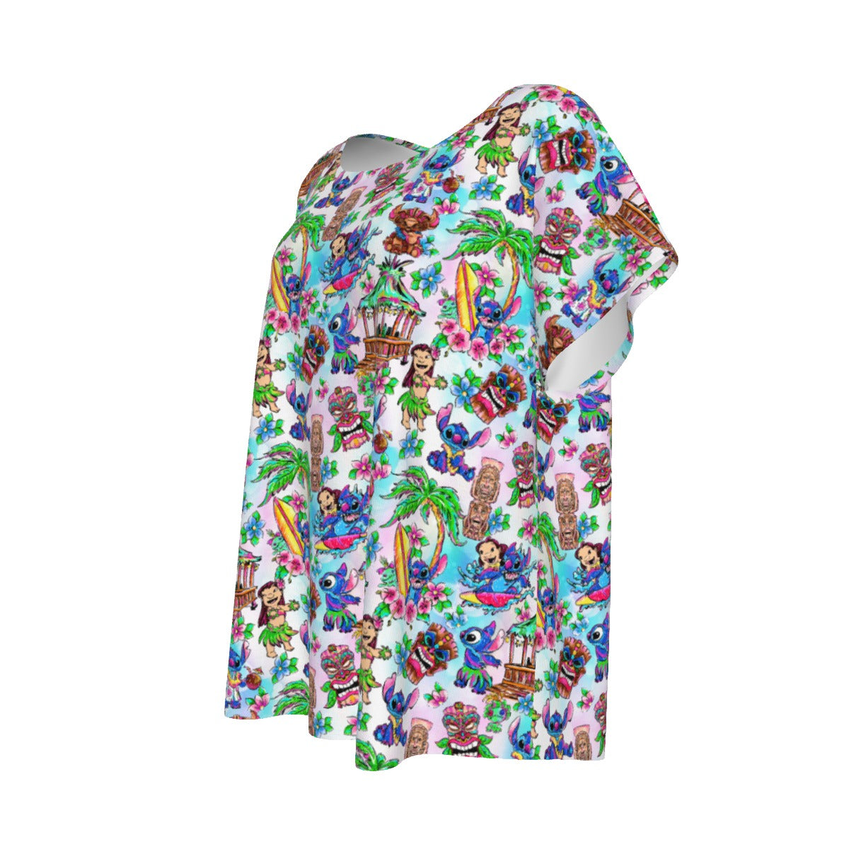 Bright Island Chaos Hand Drawn - Women’s Relaxed Fit Scoop Tee