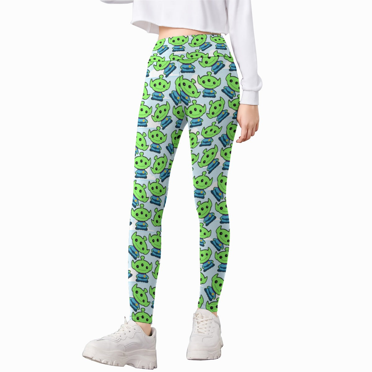 Little Green Space Aliens - Kid's Leggings