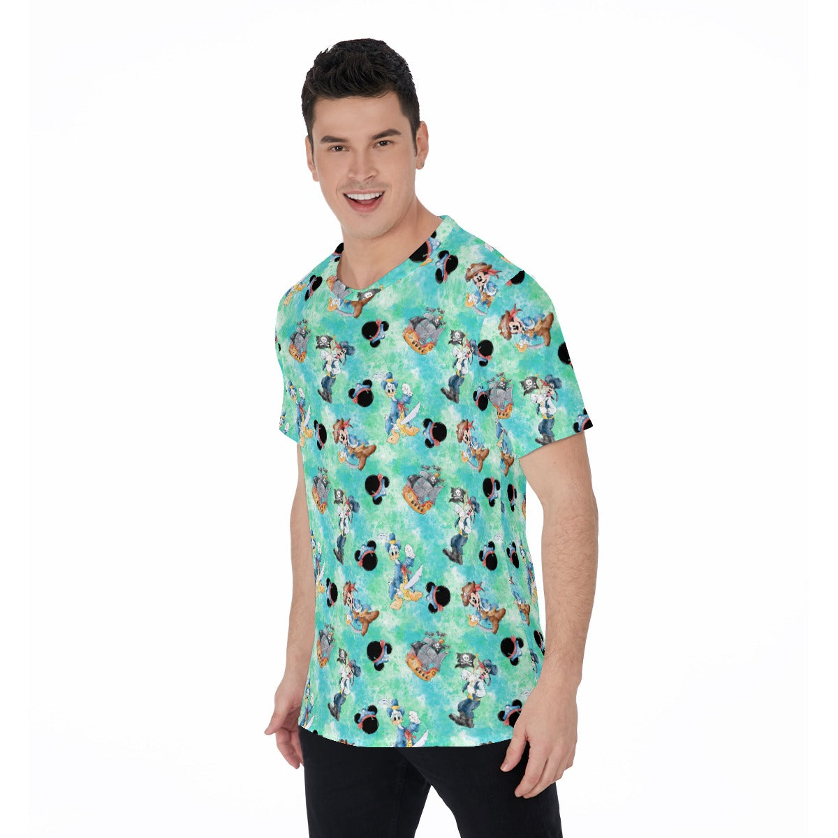Pirate Crew Watercolor Adventure - Men's Short Sleeve T-Shirt