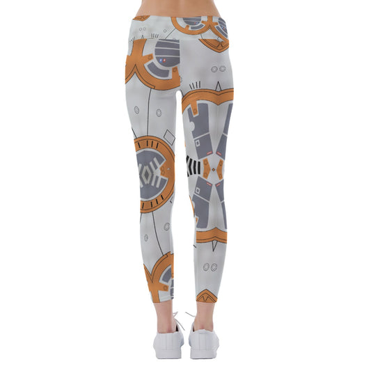 Little Round Droid - Women's Yoga Leggings