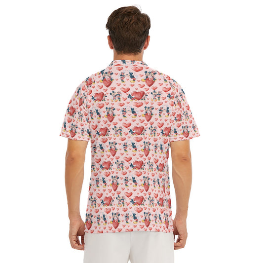 Valentine Mouse Couple - Men's Polo Shirt