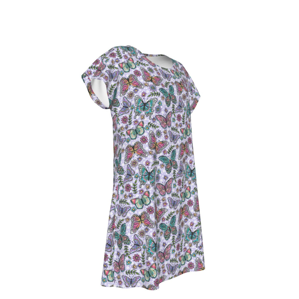 Butterfly Magic - Women's T-Shirt Dress
