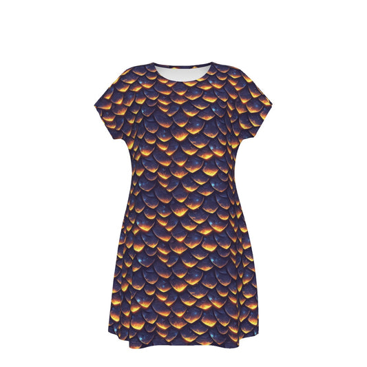 Animal Print - Dragon - Women's T-Shirt Dress