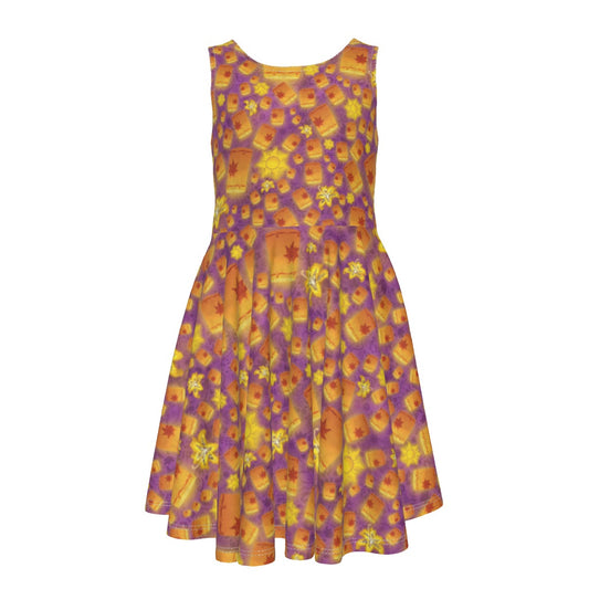 Lantern Glow Festival - Kid's Sleeveless Skater Dress