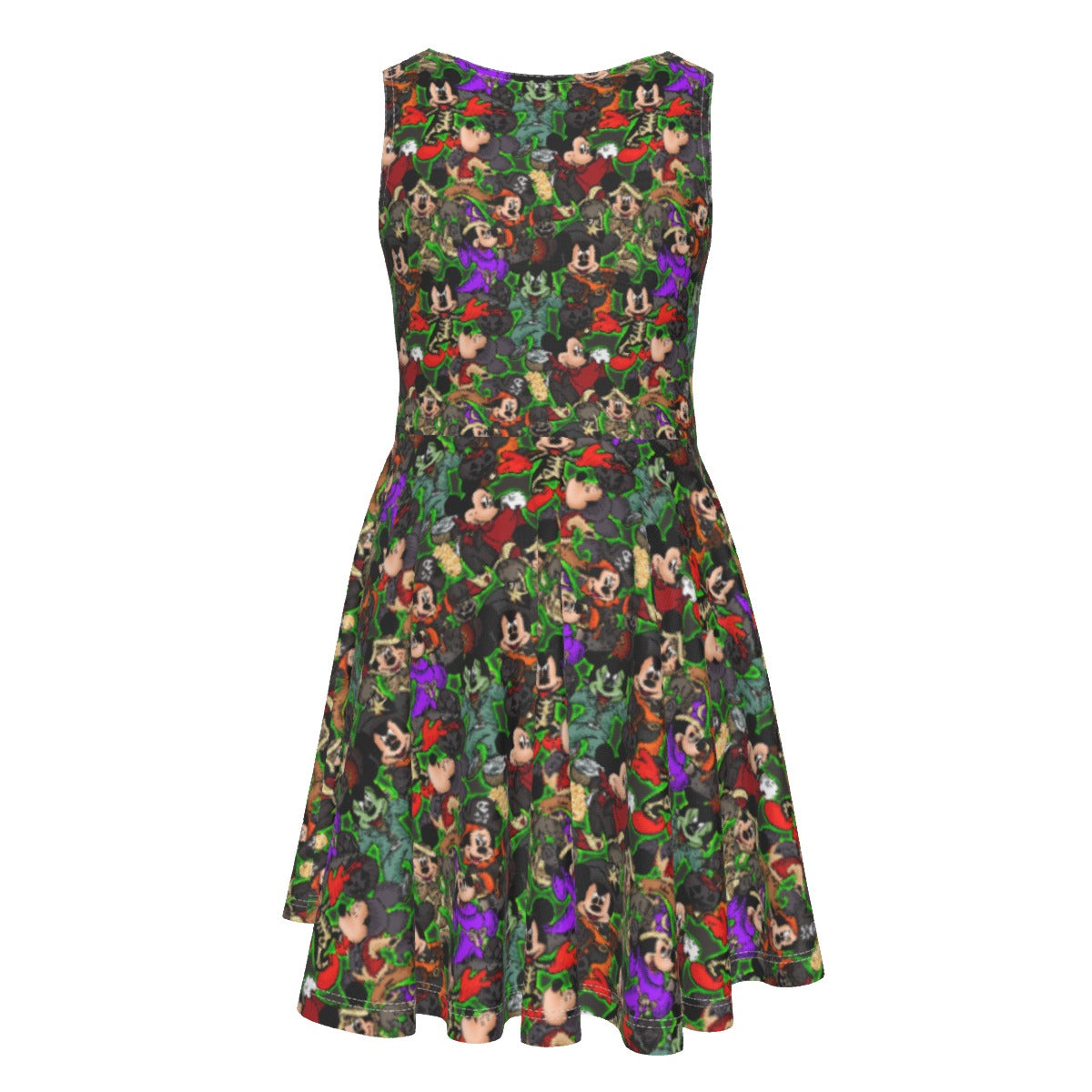 Halloween Costume Mashup - Kid's Sleeveless Skater Dress