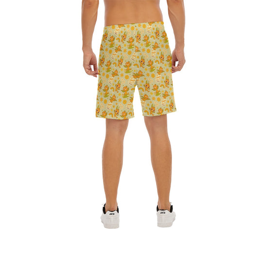 Vintage Citrus Garden - Men’s Pocket Beach Shorts