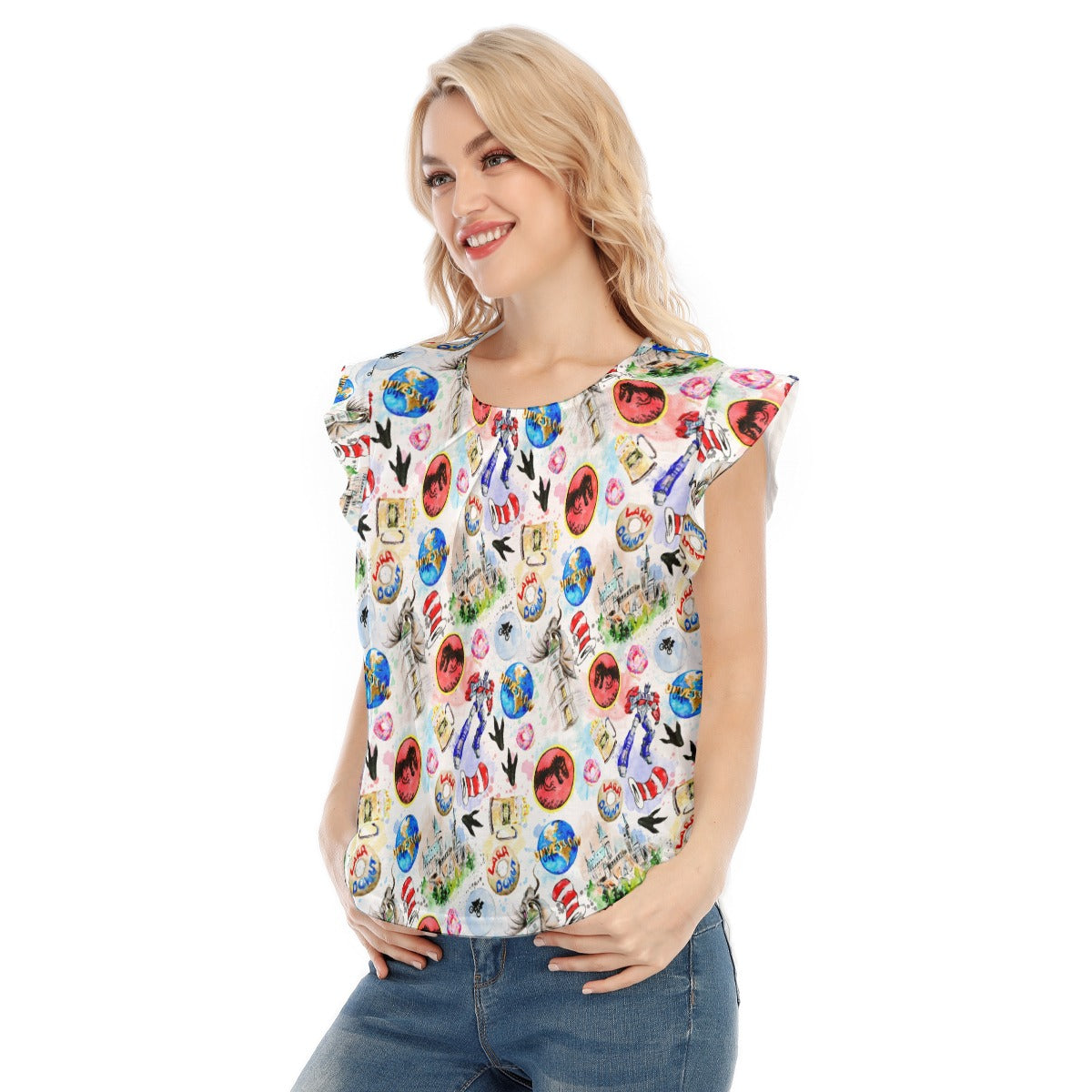 A Universal Adventure - Women’s Flutter Sleeve Top