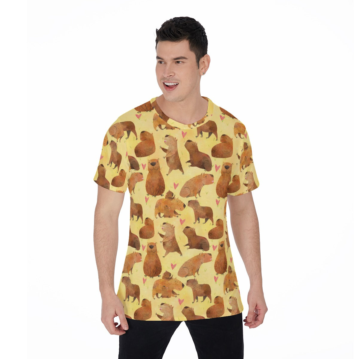 Capybara Love - Men's Short Sleeve T-Shirt