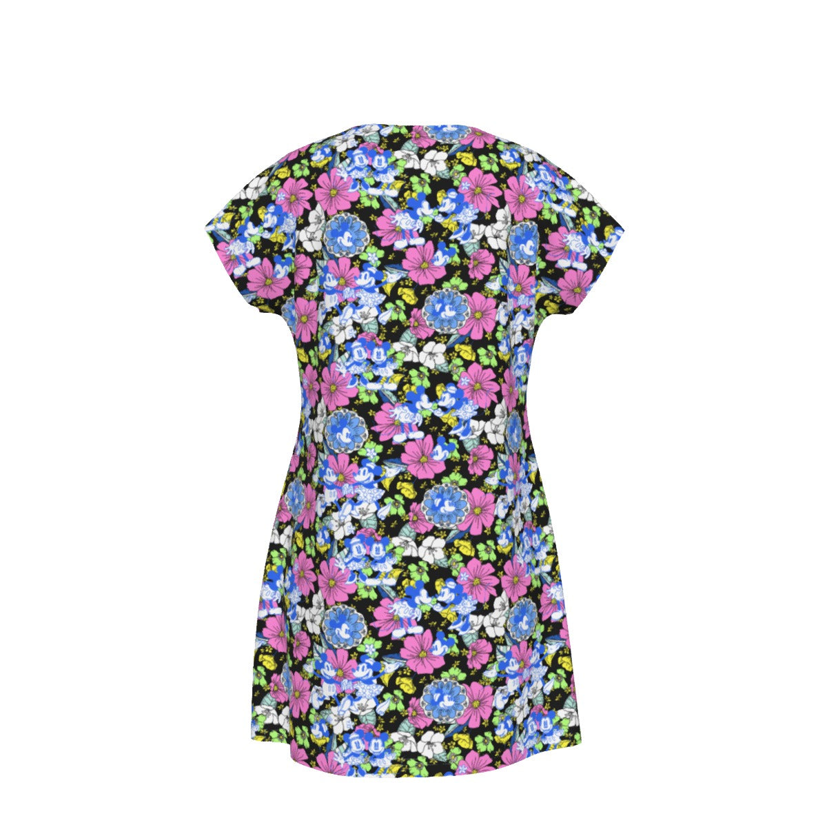 Garden Whimsy - Vintage Mouse Romance - Women's T-Shirt Dress