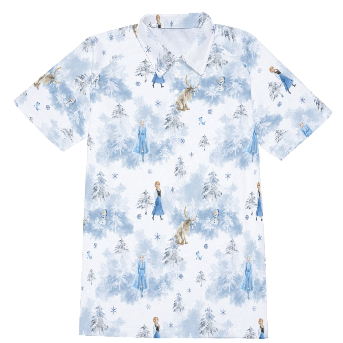 Enchanted Winter Landscape - Men's Polo Shirt