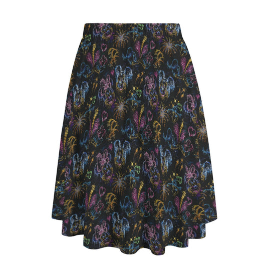 Mouse Friends’ Love in the Sky - Women's Pocket Midi Skirt