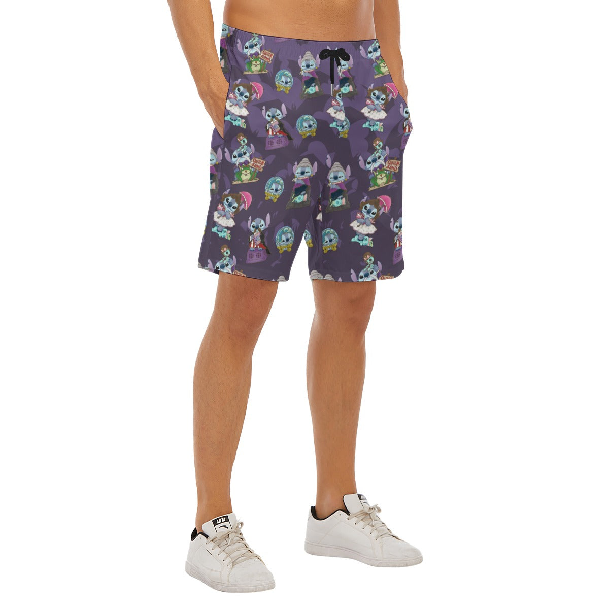 Haunted Alien Portraits - Men’s Pocket Beach Shorts