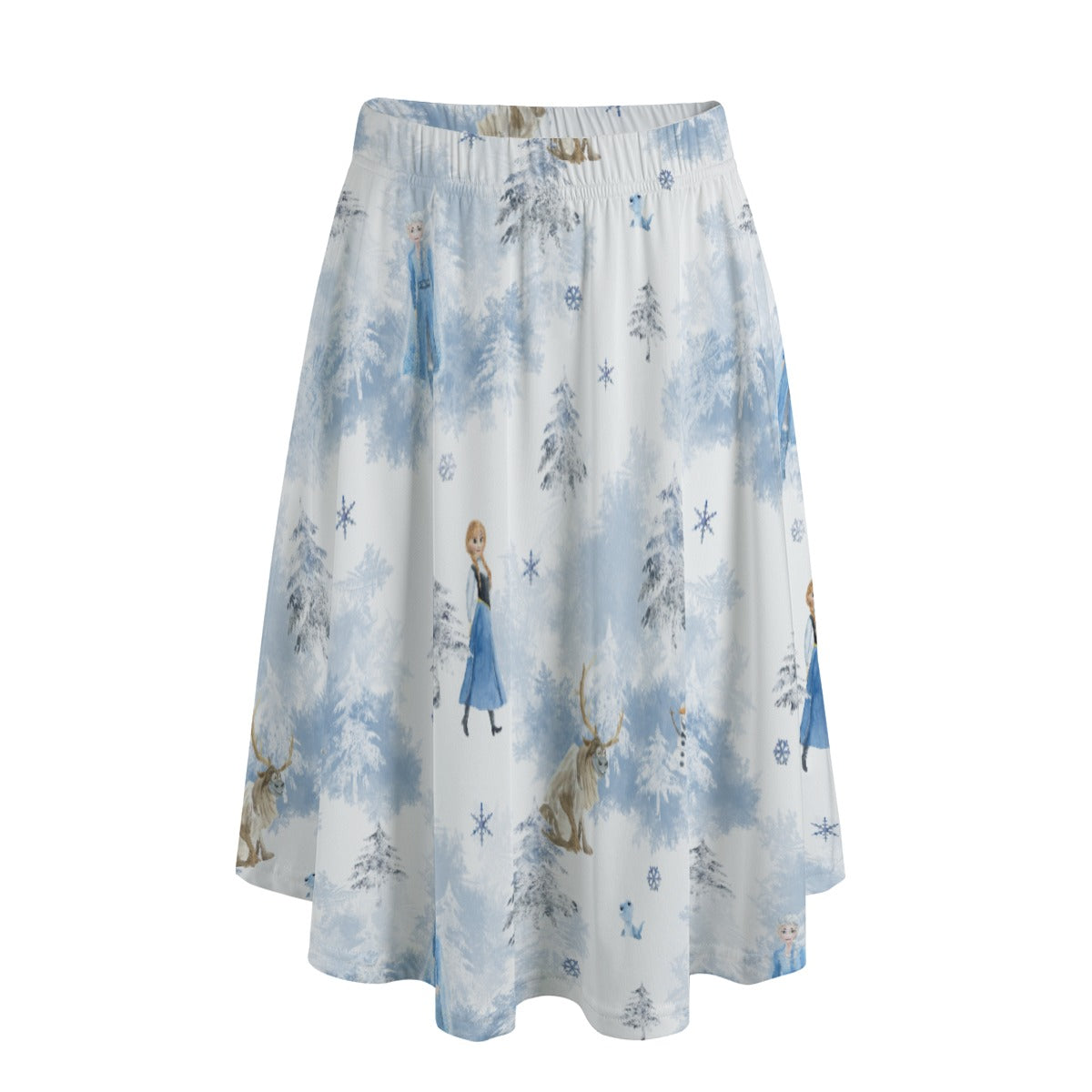 Enchanted Winter Landscape - Women’s Pocket Midi Skirt