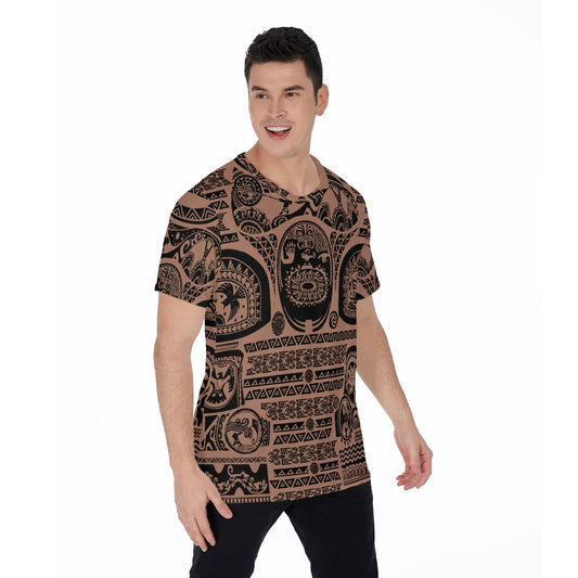Polynesian Tattoo Motifs - Men's Short Sleeve T-Shirt