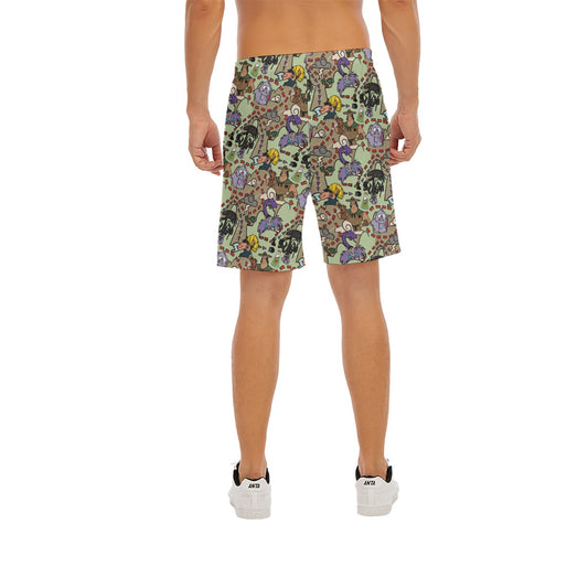 Emperor’s Chaotic Groove - Men’s Pocket Beach Shorts