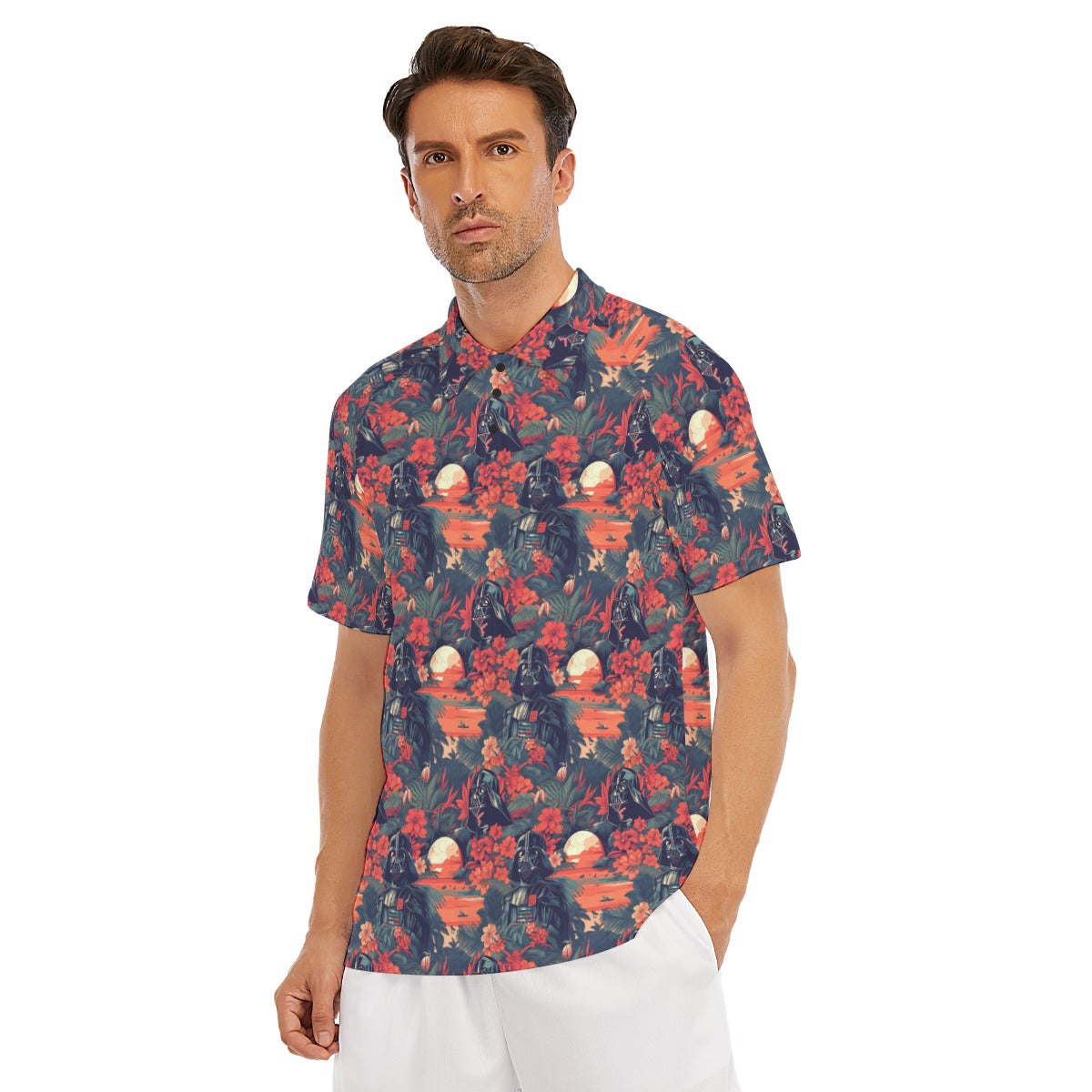 Tropical Dark Side Escape - Men's Polo Shirt