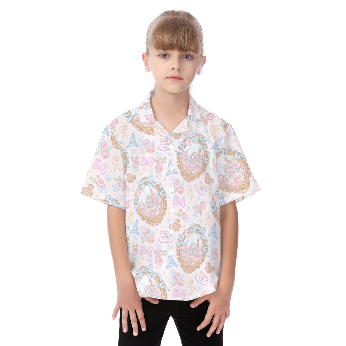 Coquette Park Daydream - Kid's Hawaiian Button Up Shirt
