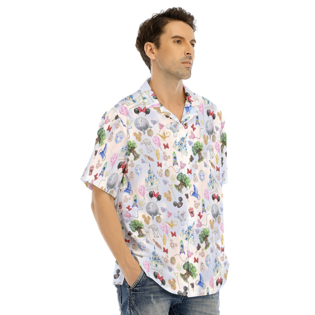 WDW Park Hopper - Men's Hawaiian Button Up Shirt
