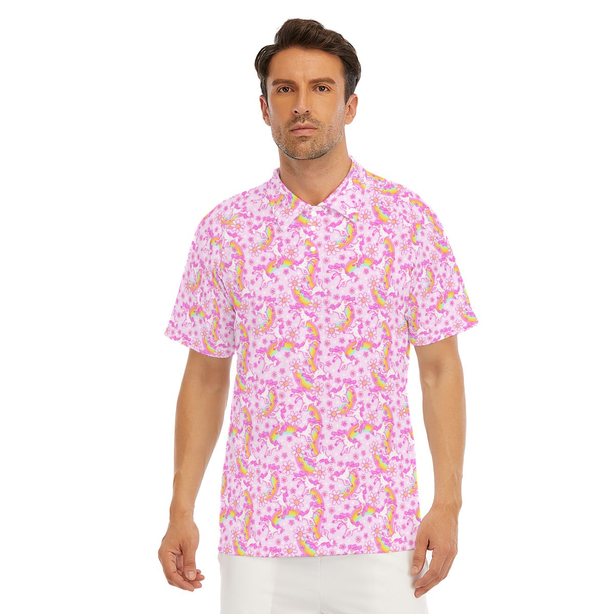Unicorn Rainbows - Men's Polo Shirt
