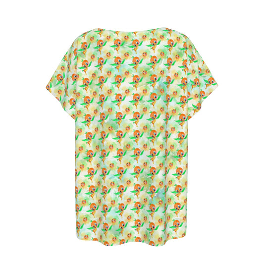 Sunny Citrus Thoughts - Women’s Relaxed Fit Scoop Tee