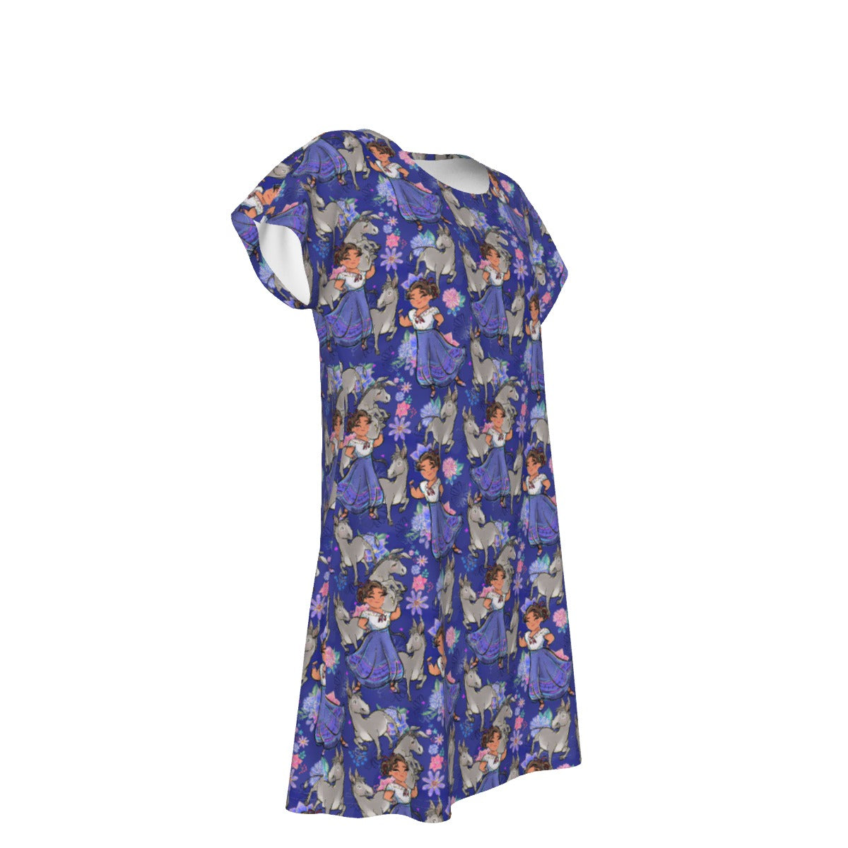 Whimsical Strong Heroine - Women's T-Shirt Dress