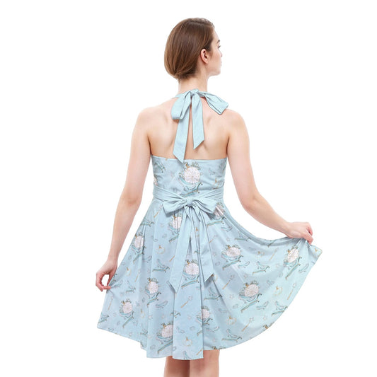 Enchanted Glass Slipper - Women's Halter Vintage Pocket Dress