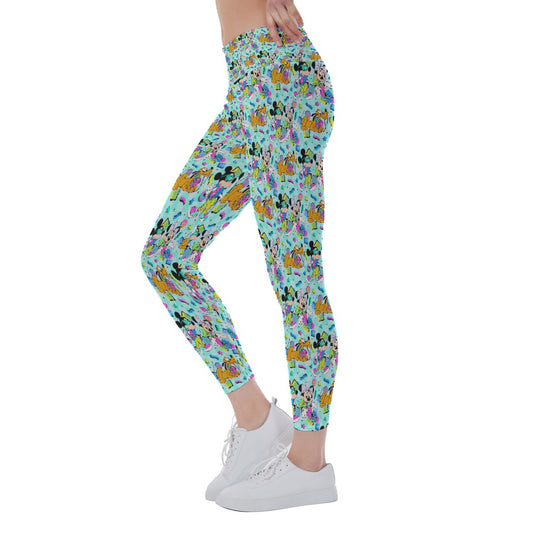 80s Pop Party Pals - Women's Yoga Leggings