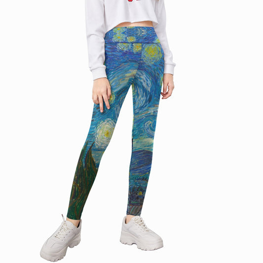 Van Gogh Starry Night - Kid's Leggings