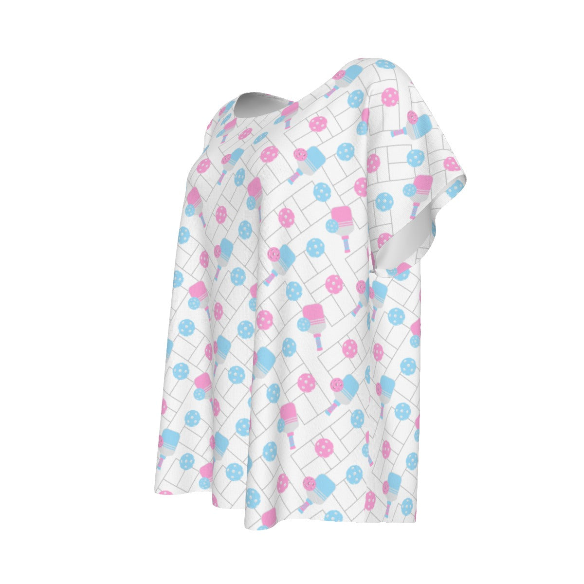 Pickleball Court Spin - Women’s Relaxed Fit Scoop Tee