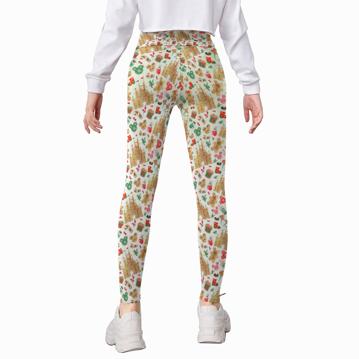 Gingerbread Castle Holiday Treats - Kid's Leggings