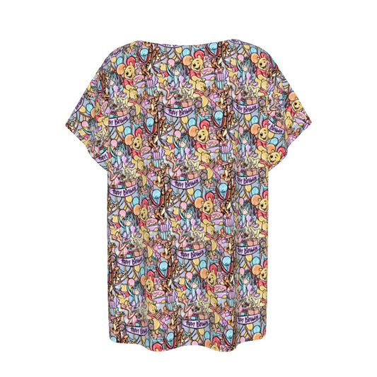Birthday Bash in the Woods - Women’s Relaxed Fit Scoop Tee