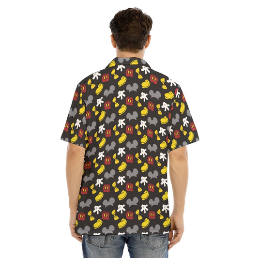 Classic Mouse Style - Men's Hawaiian Button Up Shirt