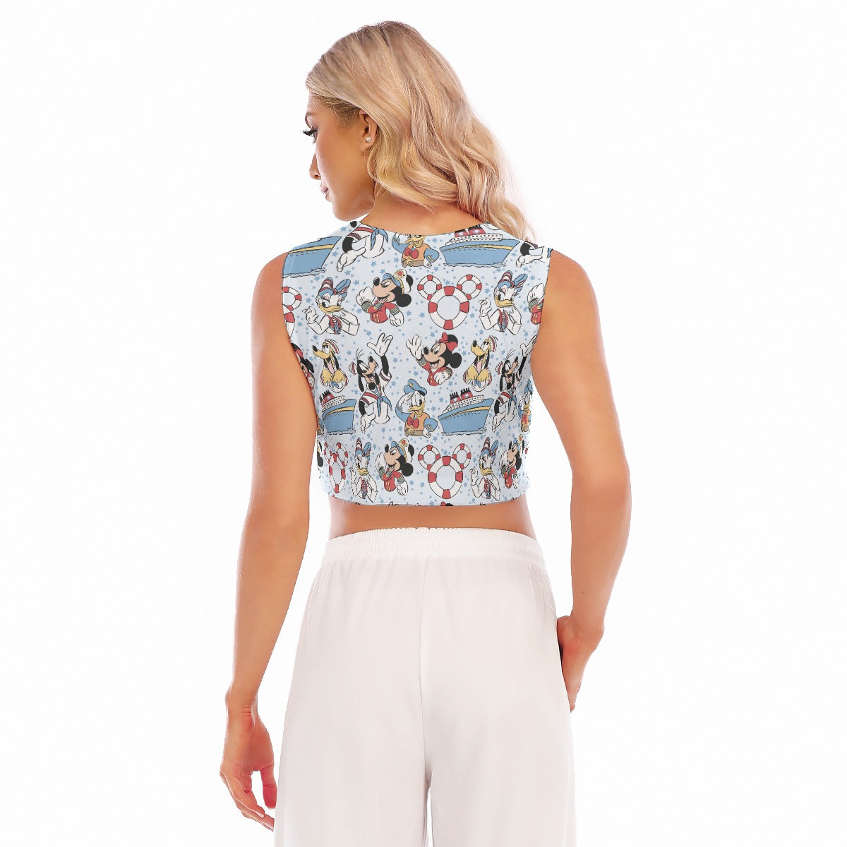 Sailor Cruise Stars - Women’s Sleeveless Cropped Tee