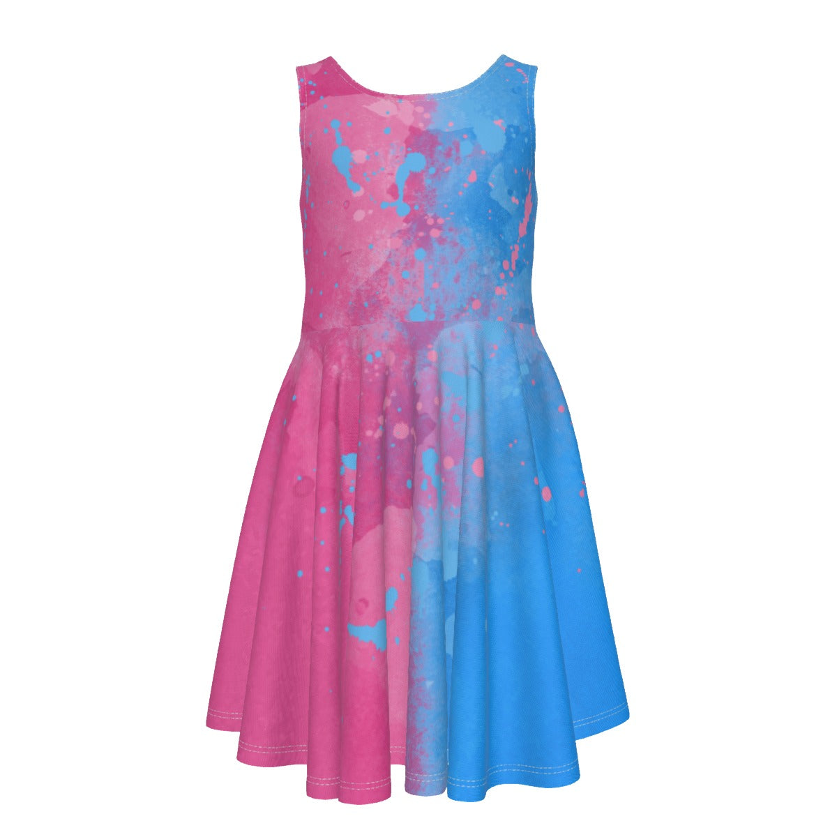 Pink or Blue Fairytale Dress- Kid's Sleeveless Skater Dress