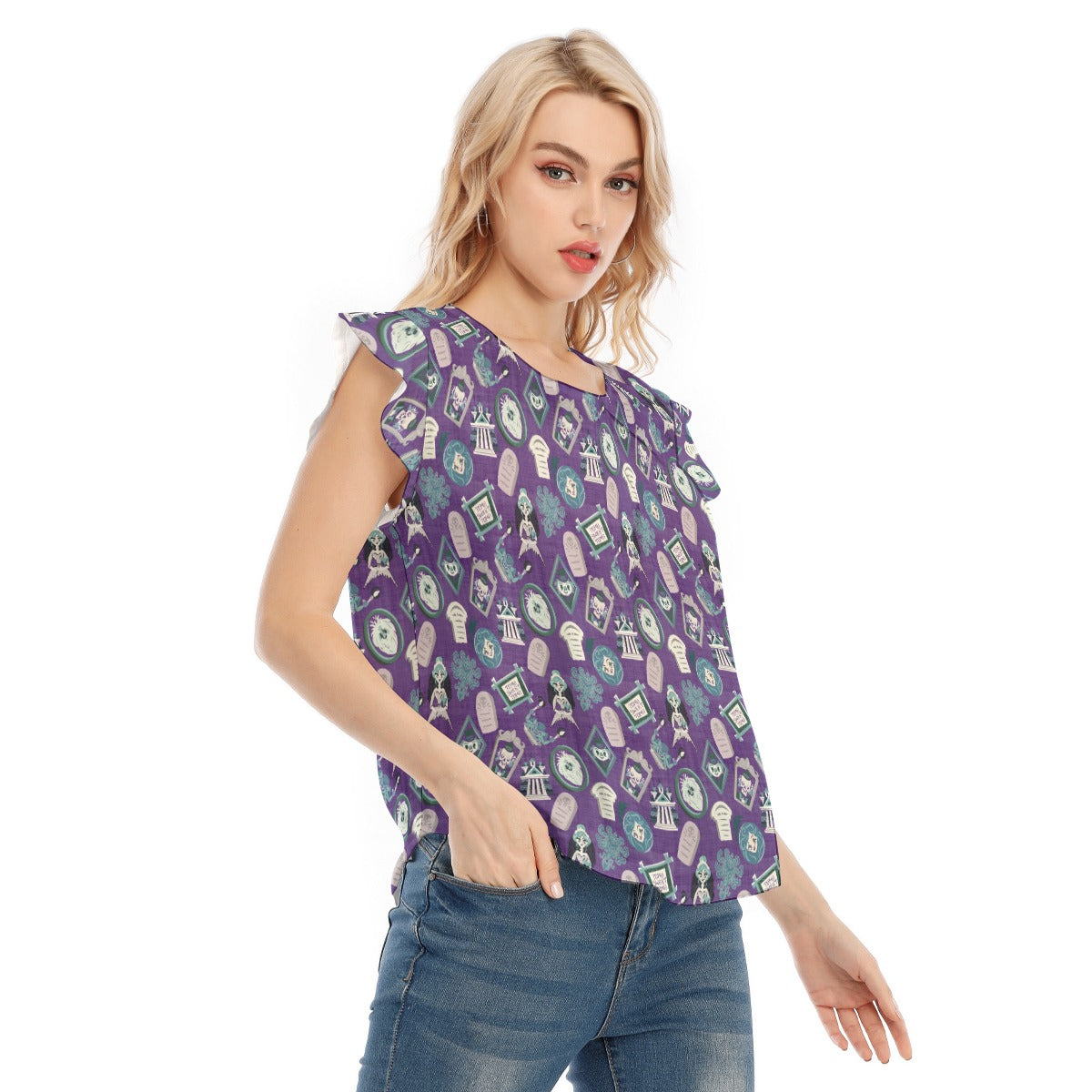 Tomb Sweet Tomb - Women’s Flutter Sleeve Top