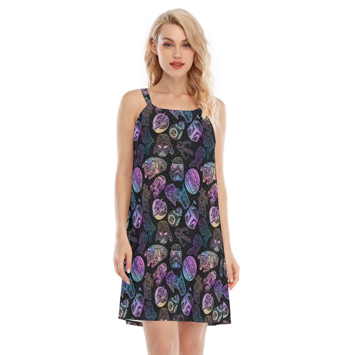 Watercolor Galactic Mandalas - Women’s Adjustable Sundress