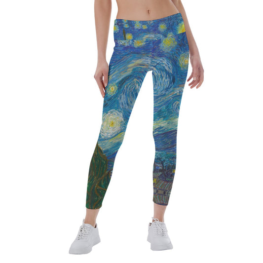 Van Gogh Starry Night - Women's Yoga Leggings
