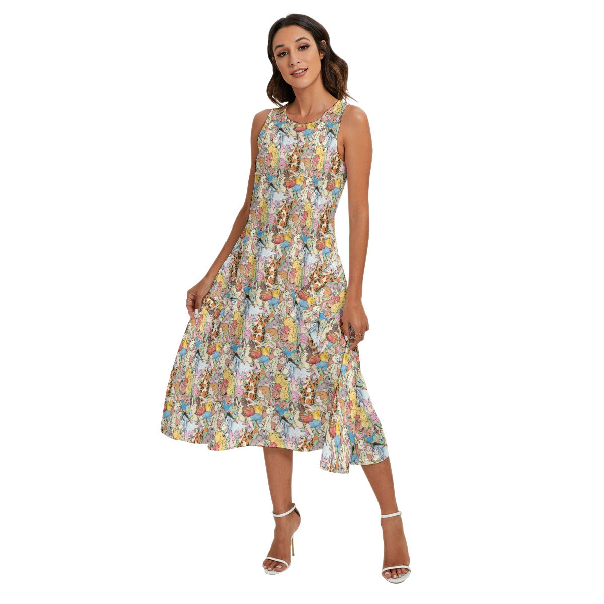 Sketched Hundred Acre Crew - Women’s Diagonal Pocket Midi Dress