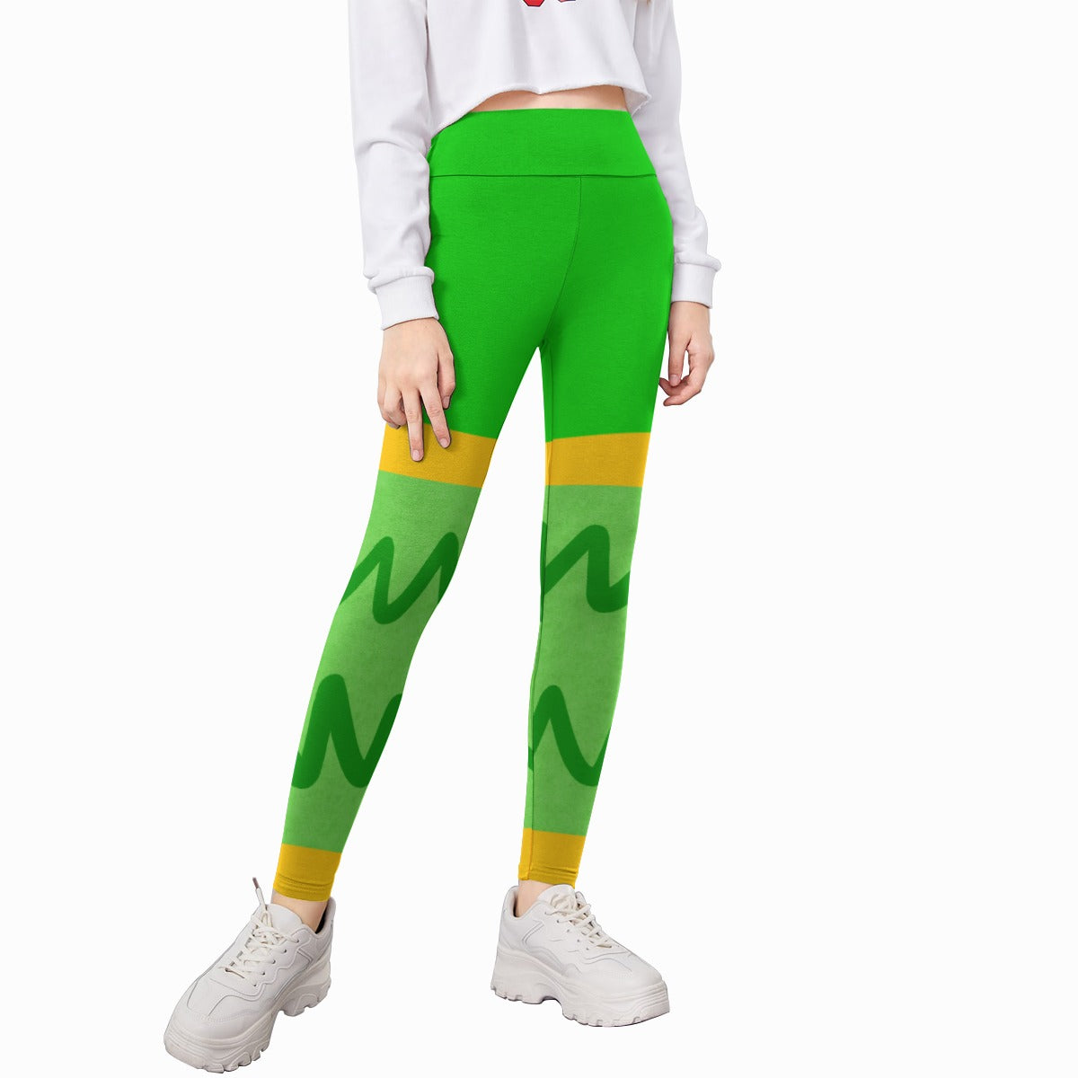 Candy Racer Leggings: Minty Zaki - Kid's Leggings