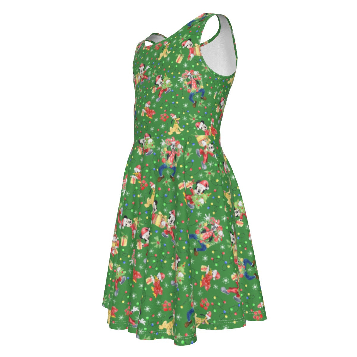 Mouse & Friends Christmas Cheermas - Kid's Sleeveless Skater Dress
