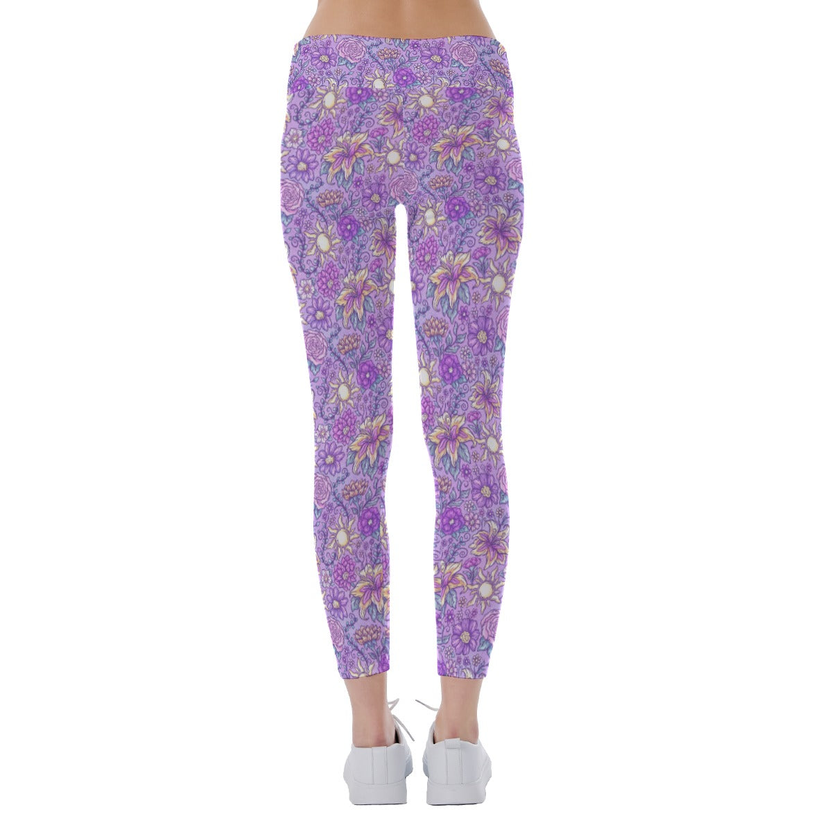 Fairytale Florals – Radiant Sunlight - Women's Yoga Leggings