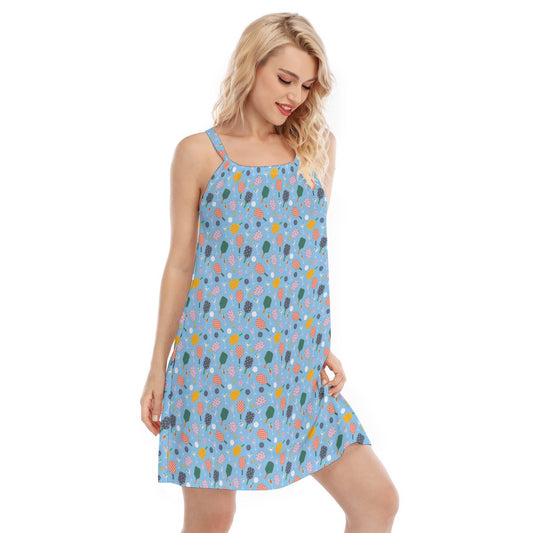 Pickleball and Cocktails - Women’s Adjustable Sundress