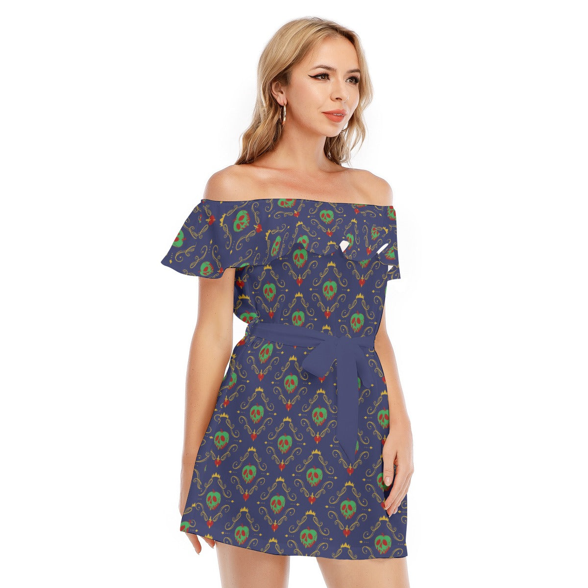 Poison Apple - Women's Off-shoulder Ruffle Dress