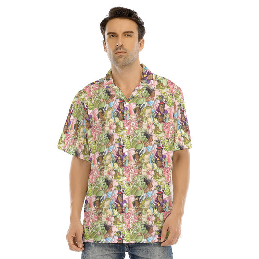 Bayou Royal Sketch - Men's Hawaiian Button Up Shirt