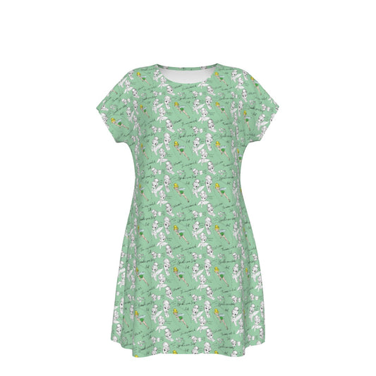 Drawing Pixie Fairy - Women's T-Shirt Dress