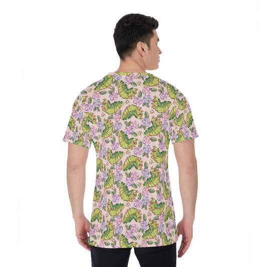 Cheerful Caterpillar Garden - Men's Short Sleeve T-Shirt