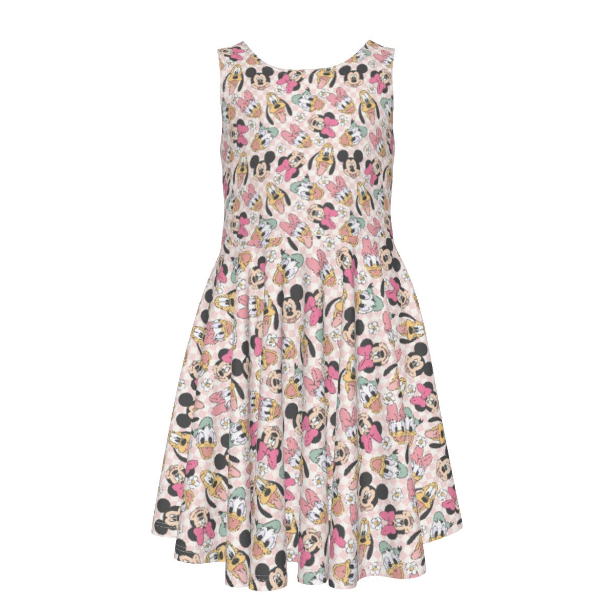 Pastel Picnic Party - Kid's Sleeveless Skater Dress