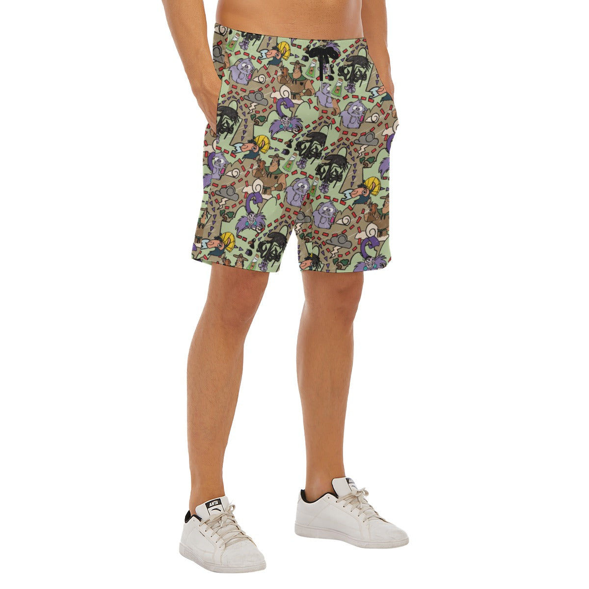 Emperor’s Chaotic Groove - Men’s Pocket Beach Shorts